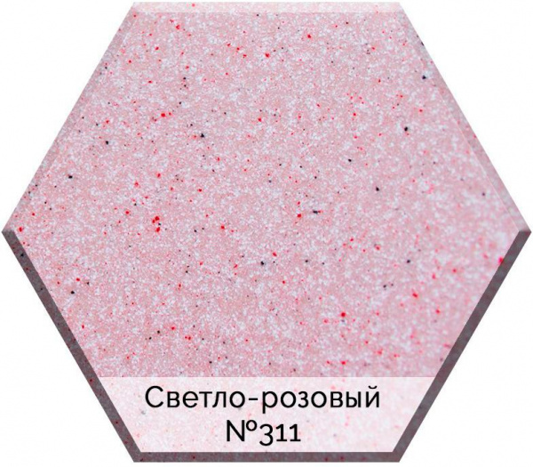 Смеситель для кухни AquaGranitEx C-5035 светло-розовый