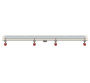 Трап линейный Татполимер ТП-50.1A-500 (вертикальный выпуск, решетка нержавеющая сталь A - волна 56 см)